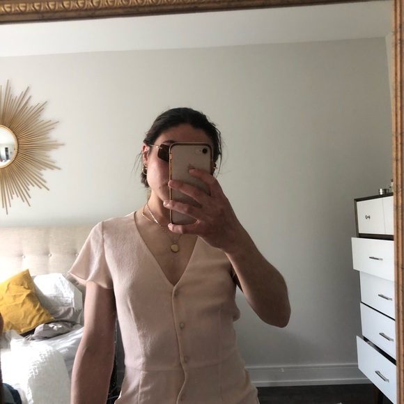 Aritzia Wilfred button down sundress - Picture 3 of 4